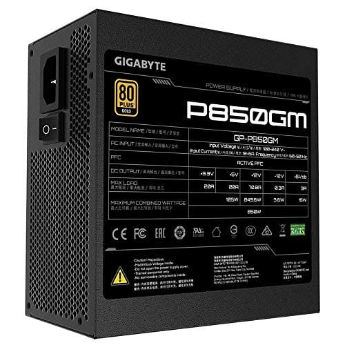 Gigabyte P850GM ATX 850W Fully Modular 80+ Gold Certified image