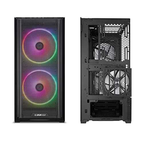 Lian Li LANCOOL 216 RGB EATX Mid Tower Black Tempered Glass Side Panel image