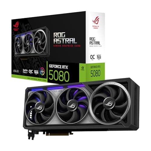Asus ROG Astral Dhahab CORE OC GeForce RTX 5080 16GB GDDR7 Gold / Blue image