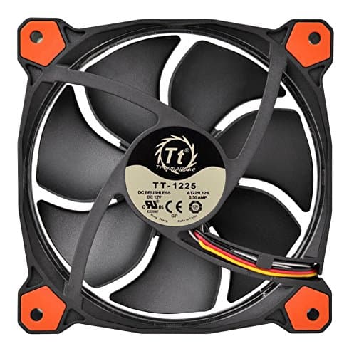 Thermaltake Riing 120mm Red LED 40.6 CFM Black / Red 1-Pack image