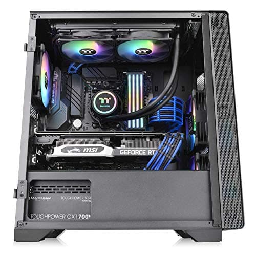 Thermaltake S300 Tempered Glass Edition ATX Mid-Tower Computer Case with 120mm Rear Fan Pre-Installed CA-1P5-00M1WN-00 image