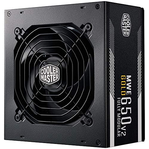 Cooler Master MWE Gold 650 V2 Fully Modular, 650W, 80+ Gold Efficiency, 2 EPS Connectors, 120mm HDB Fan, Semi-fanless Operation, 5 Year Warranty image