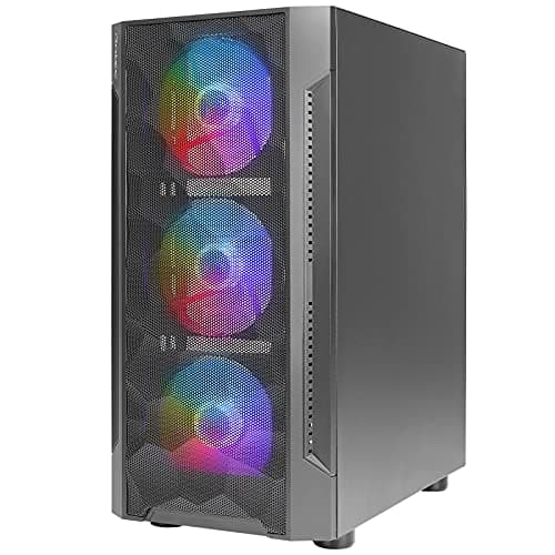 Antec NX260 ATX Mid Tower Black with Tempered Glass Side Panel and USB 3.2 Gen 1 Type-A, USB 2.0 Type-A image