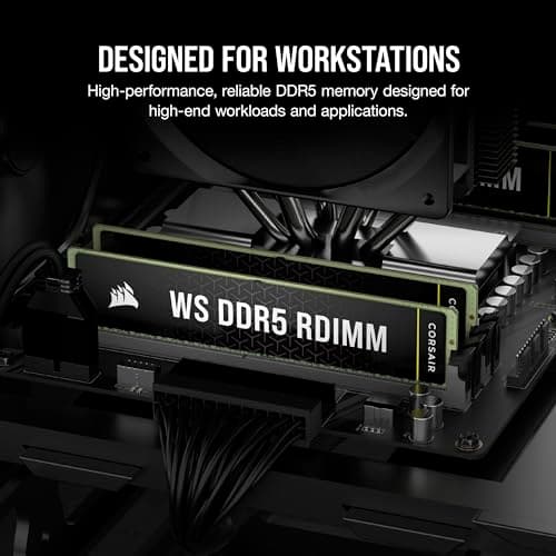 Corsair WS Registered Black / Green DDR5-5600 CL40 128GB (4x32GB) image