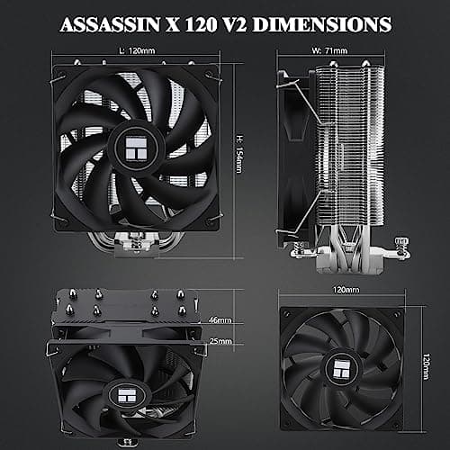 Thermalright Assassin X 120 V2 Air 154mm Black / Silver image