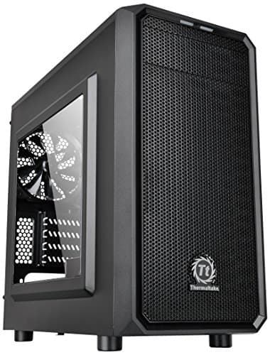 Thermaltake Versa H15 Micro ATX Mid Tower Black with Acrylic Side Panel and USB 3.2 Gen 1 Type-A, USB 2.0 Type-A image