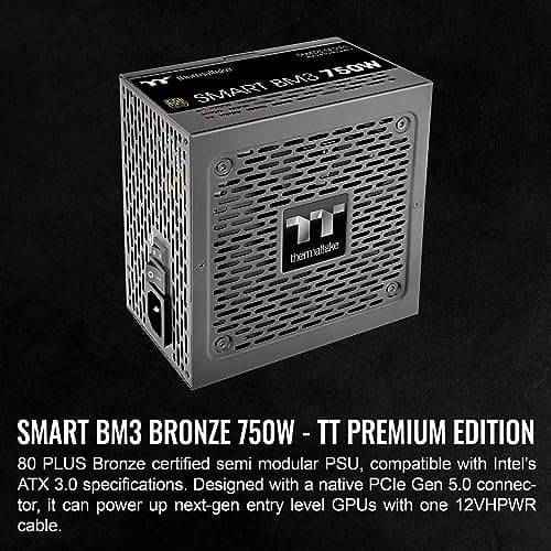 Thermaltake Smart BM3 Black ATX 750W Semi-Modular 80+ Bronze Certified image