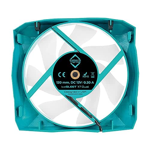 Iceberg Thermal IceSLEET X7 Air Dual 96 CFM 166mm Teal / Silver image