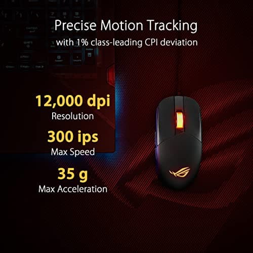 Asus ROG Strix Impact III Wired Optical Gaming Mouse image