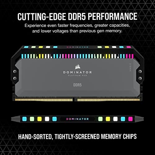 Corsair Dominator Platinum RGB Black DDR5-5600 CL40 64GB (2x32GB) image