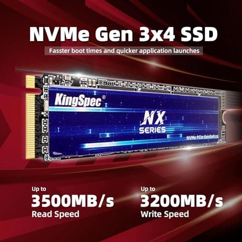 KingSpec NX-2280 1TB SSD M.2-2280 PCIe 3.0 NVMe image