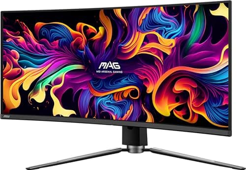 MSI MAG 341CQP 34" 3440x1440 175Hz QD-OLED Curved Monitor image