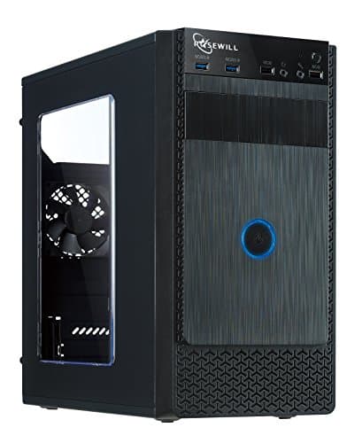 Rosewill FBM-X1 Black Steel / Plastic Mini Tower Case with Side Panel Window image
