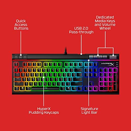HP HyperX Alloy Elite 2 RGB Wired HyperX Red Gaming Keyboard image