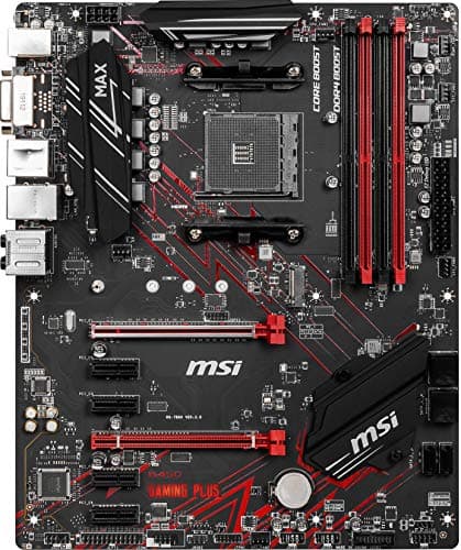 MSI Performance Gaming AMD Ryzen 2ND and 3rd Gen AM4 M.2 USB 3 DDR4 DVI HDMI Crossfire ATX Motherboard (B450 GAMING PLUS Max) image