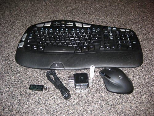 Logitech Wave Pro Desktop Wireless Ergonomic Keyboard with Laser Mouse image