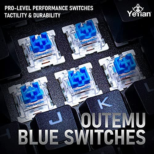 YEYIAN Spark 2000 RGB Wired Outemu Blue Gaming Keyboard image