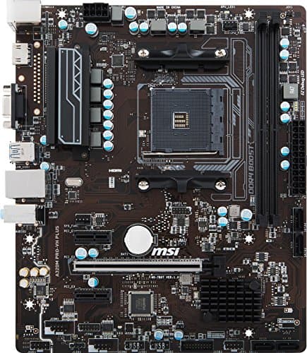 MSI ProSeries AMD Ryzen A320 DDR4 VR Ready HDMI USB 3 micro-ATX Motherboard (A320M PRO-VH PLUS) image
