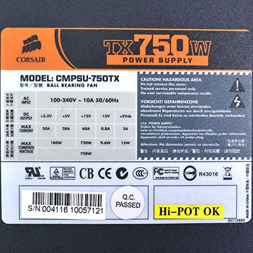 Corsair TX750 750W Non-Modular 80+ image