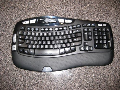 Logitech Wave Pro Desktop Wireless Ergonomic Keyboard with Laser Mouse image