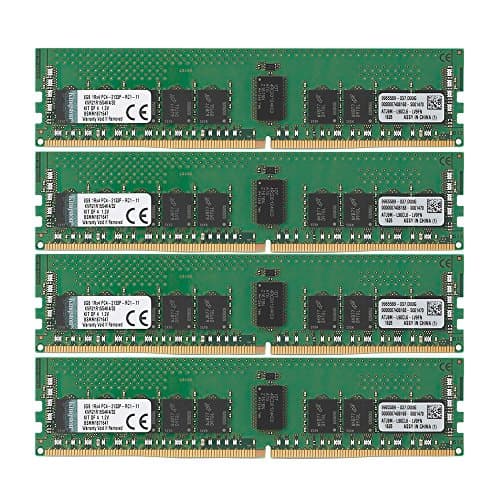 Kingston KVR21R15S4K4/32 Registered Black / Green DDR4-2133 CL15 32GB (4x8GB) image