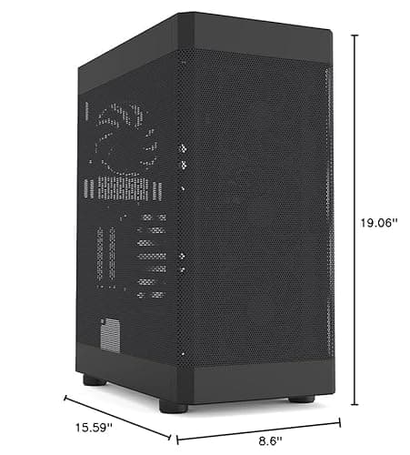 Zalman i4 ATX Mid Tower Black Mesh Side Panel, USB 3.2 Gen 1 & USB 2.0 Front Panel image