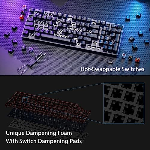 Asus ROG Strix Scope II 96 ROG NX Snow RGB Wireless/Bluetooth/Wired Mechanical Gaming Keyboard image