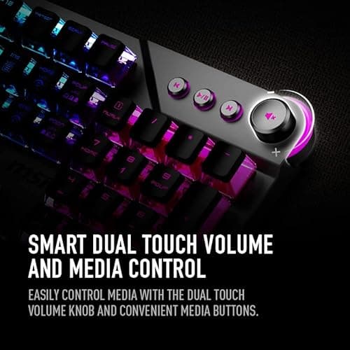 MSI VIGOR GK71 Sonic Blue RGB Wired Gaming Keyboard image