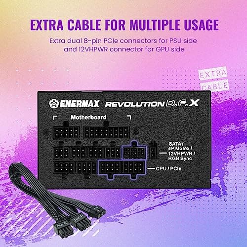 Enermax Revolution D.F. X Black 850W Fully Modular 80+ Gold Certified image
