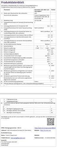 AOC Q27G2U/BK 27" 1440p 144Hz VA Monitor image