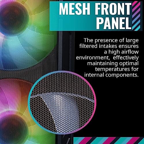 Cooler Master HAF 500 ATX Mid Tower Black Tempered Glass Side Panel image