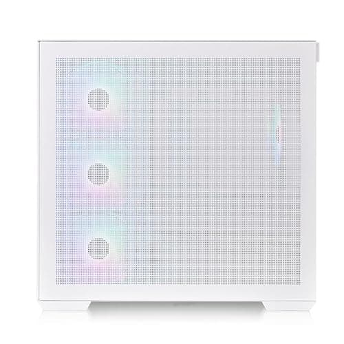 Thermaltake View 380 ARGB ATX Mid Tower White with Tinted Tempered Glass Side Panel and USB 3.2 Gen 2 Type-C, USB 3.2 Gen 1 Type-A image
