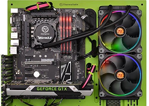 Thermaltake Water 3.0 Riing RGB Water 280mm 81.2 CFM RGB Black / Red image