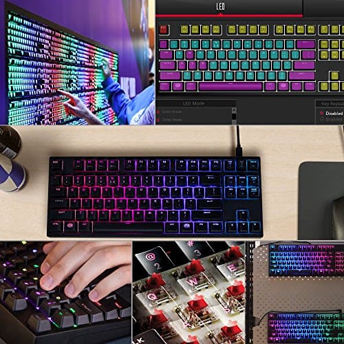 Cooler Master MasterKeys Pro S RGB Wired Standard Cherry MX Brown Mechanical Keyboard image