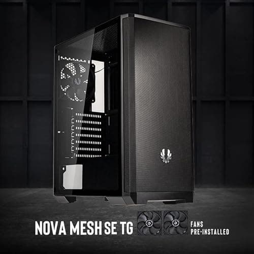 BitFenix NOVA MESH SE ATX Mid Tower Black Tempered Glass image