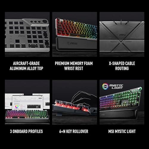 MSI VIGOR GK71 SONIC RGB Wired Gaming Keyboard image