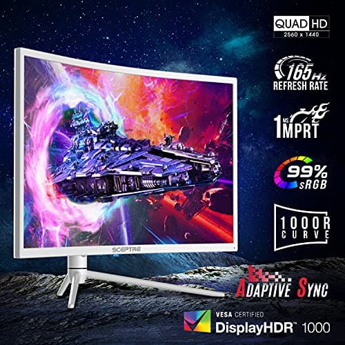 Sceptre NEBULA C275B-QWN168W 27" 1440p 165Hz VA Curved Monitor image