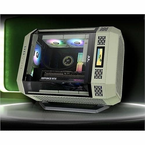 Thermaltake The Tower 600 ATX Mid Tower Green with Tempered Glass Side Panel and USB 3.2 Gen 2 Type-C, USB 3.2 Gen 1 Type-A Front Panel image