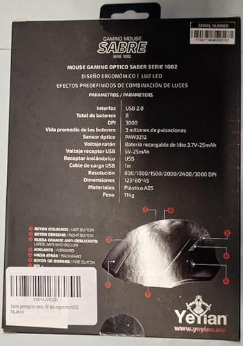 YEYIAN Sabre 1002 Wired Optical Gaming Mouse image