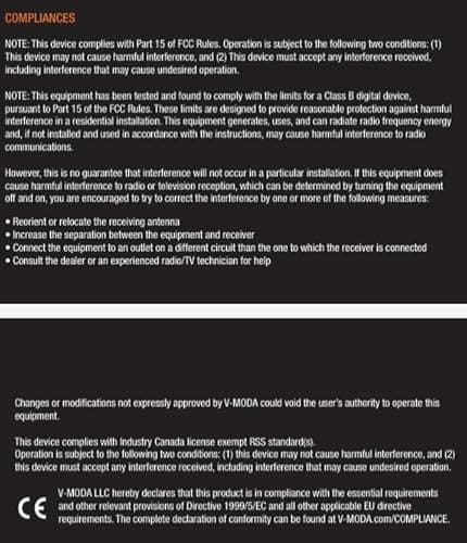 V-MODA Crossfade M-100 Closed Headphones Black image