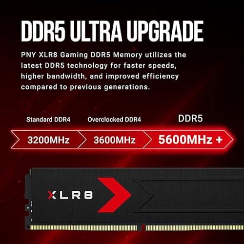 PNY XLR8 Gaming Black 32GB (2x16GB) DDR5 6400 CL36 Black image