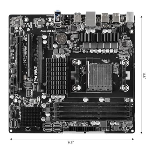 ASRock AMD 970 970M PRO3 DDR3 Micro ATX AM3+/AM3 image