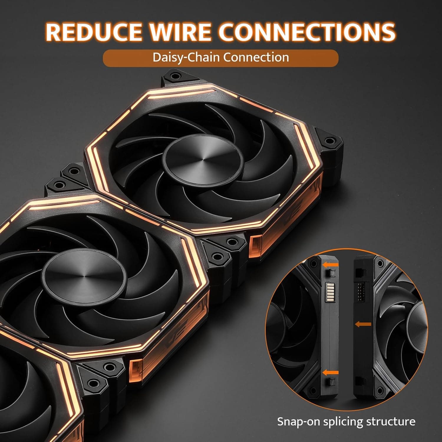 darkFlash INF34 ARGB PWM 120mm Black 3-Pack image