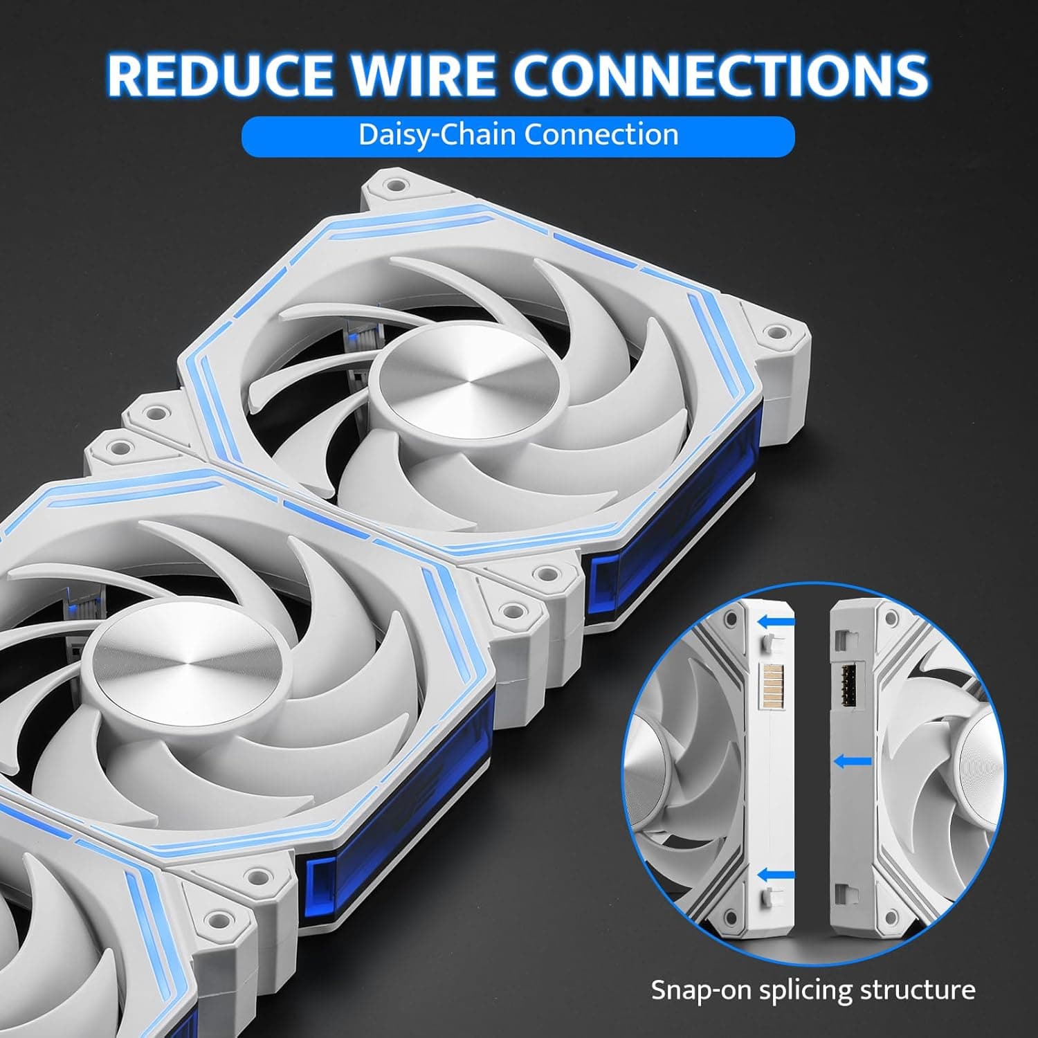 darkFlash INF34 ARGB PWM 120mm White 3-Pack image