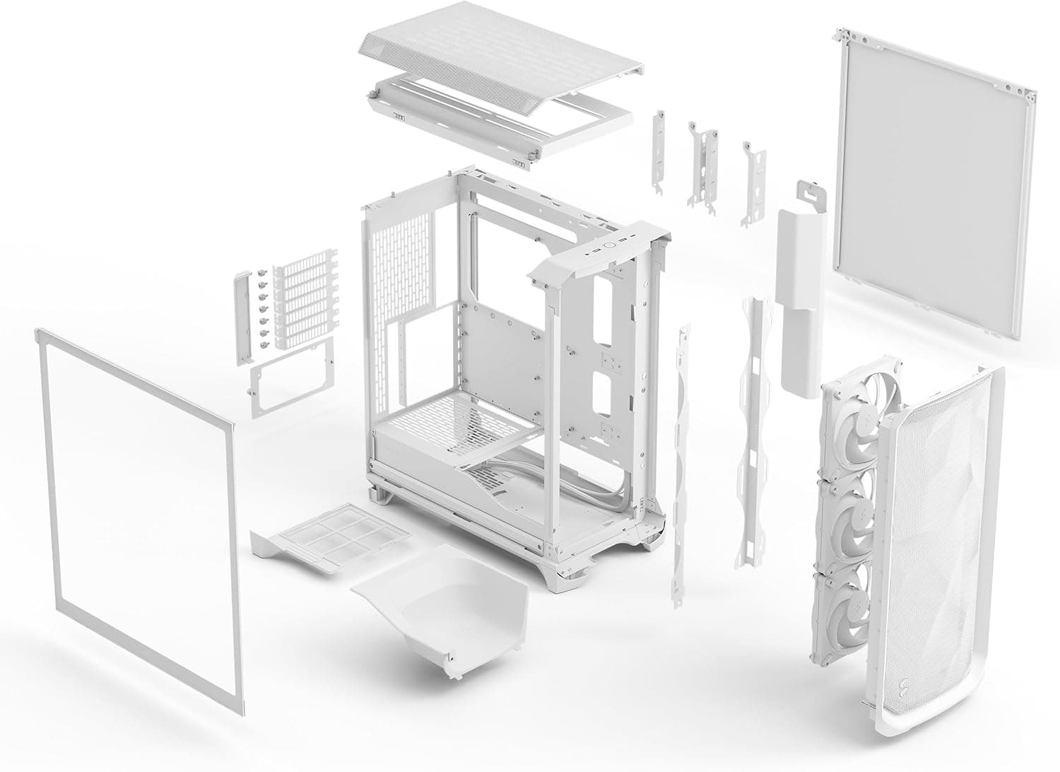 Fractal Design Meshify 3 White TG Clear Tint image