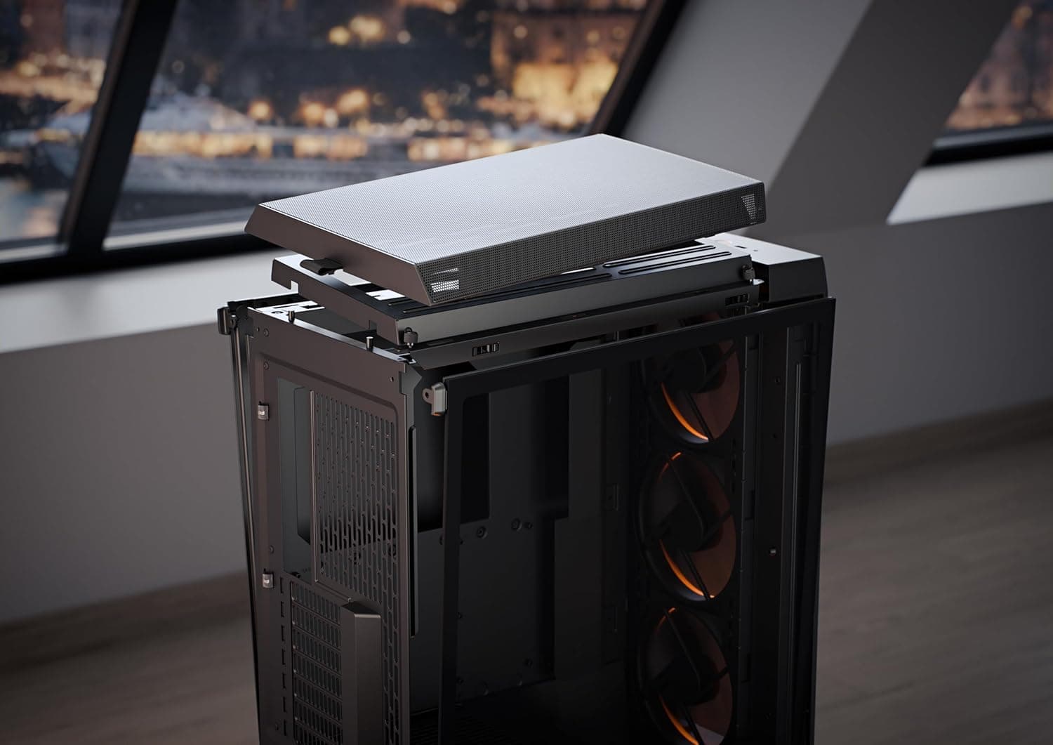 Fractal Design Meshify 3 Black RGB TG Light Tint image