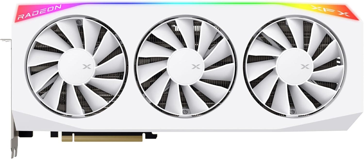 XFX Mercury OC RGB Radeon RX 9070 XT 16GB GDDR6 White image