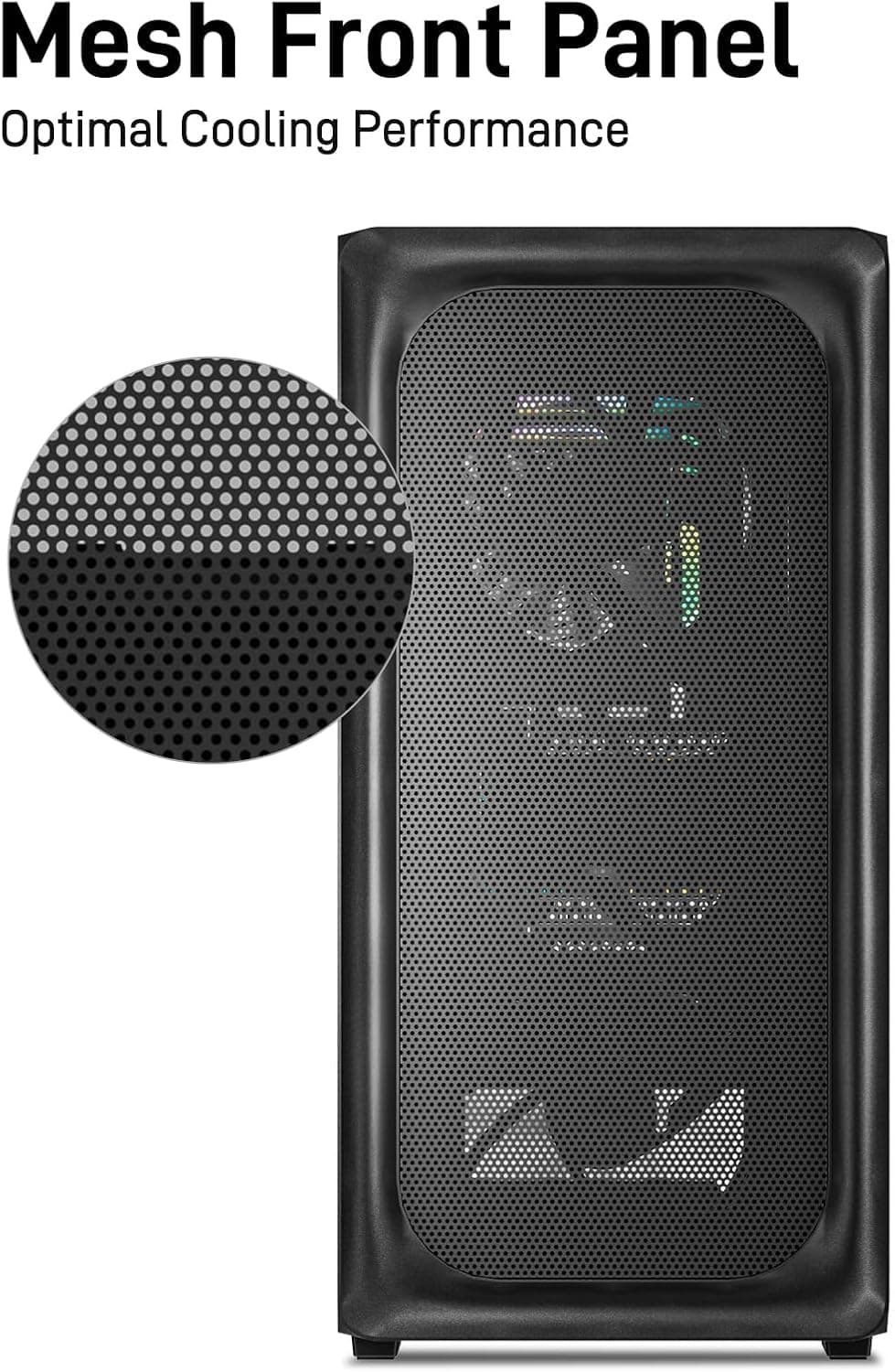 DARKROCK EC2 ATX Mid Tower Black with Tempered Glass Side Panel and USB 3.2 Gen 2 Type-C / USB 3.2 Gen 1 Type-A image