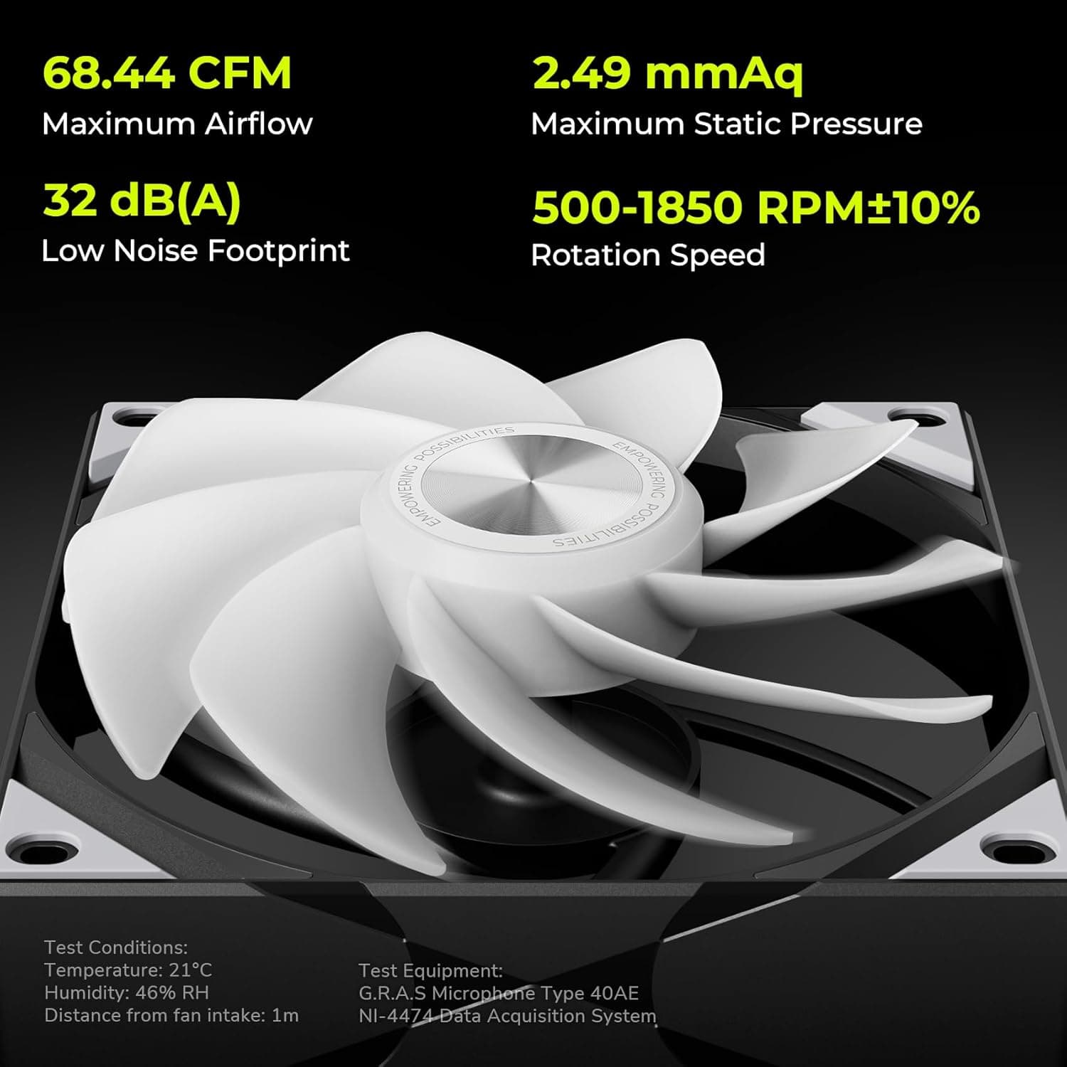 TRYX ROTA SL 120mm Black Reverse Addressable RGB image