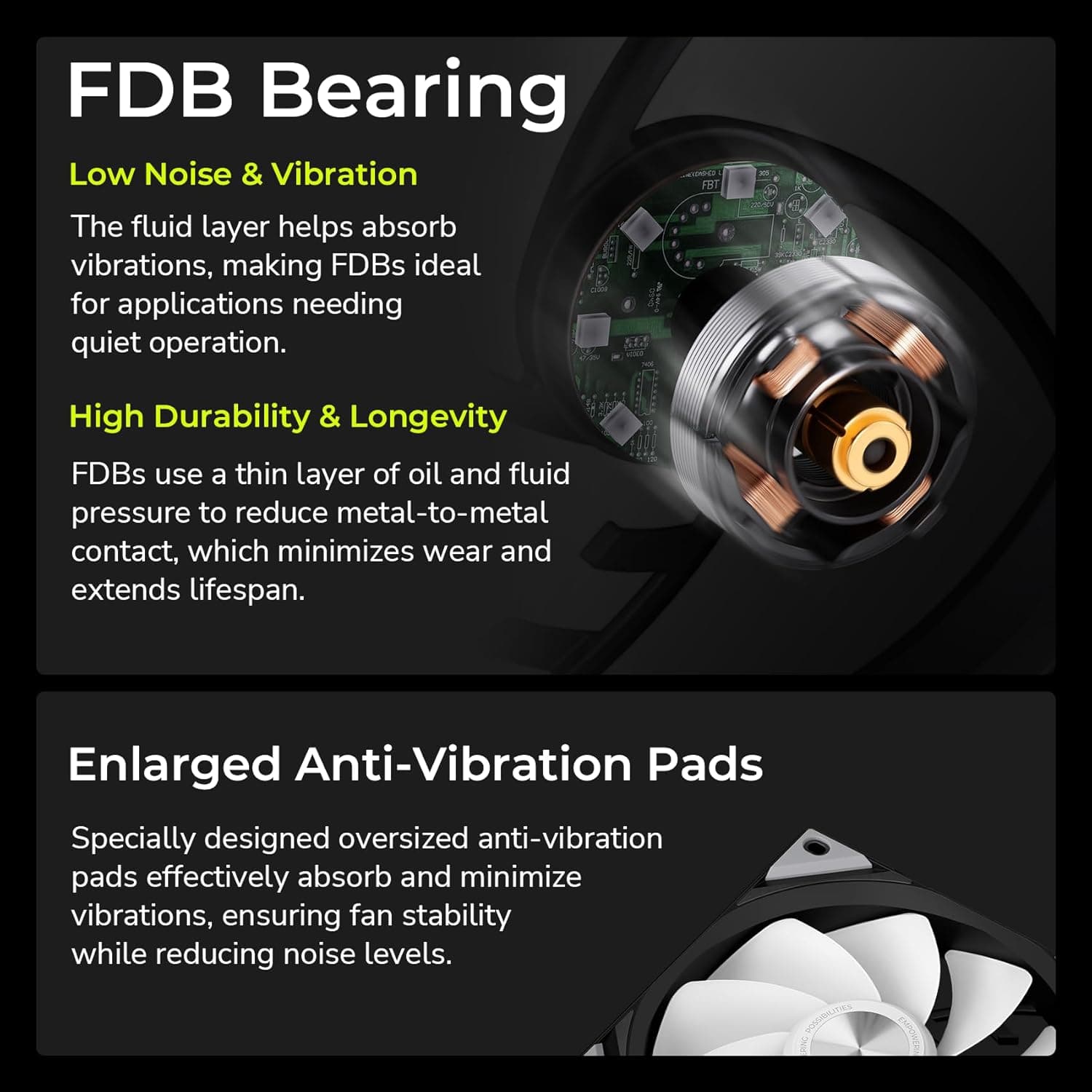 TRYX ROTA SL 120mm Black Reverse Addressable RGB image